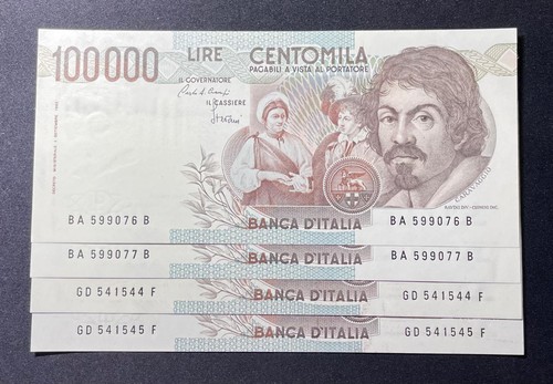 Italy 100000 lire caravaggio - lire,