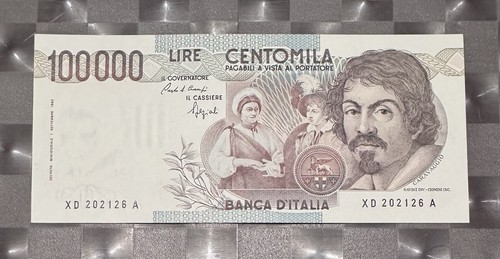 100000 lire caravaggio - lire, i