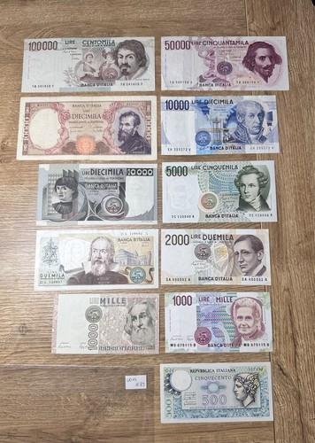 Lotto banconote lire 100000 - 11,