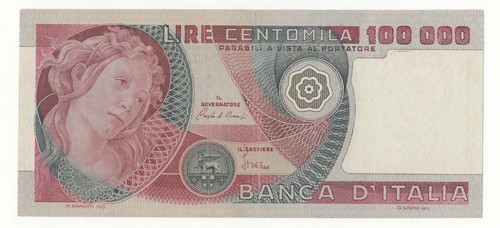 100000 lire botticelli - ,
