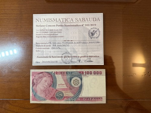 Repubblica lire 100000 - repubblica,
