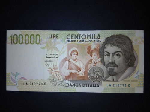 100000 lire caravaggio - caravaggio, 2°