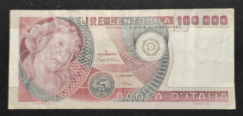 100000 lire botticelli - lire,