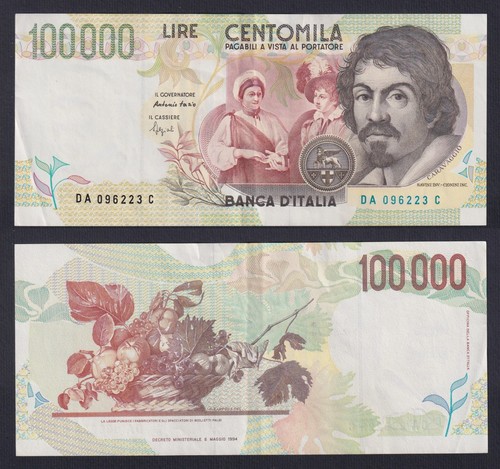 Banconota italia 100000 - banconota,