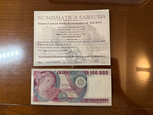 Repubblica lire 100000 - repubblica,