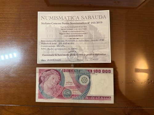 Repubblica lire 100000 - lire,