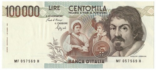 100000 lire banca - 100000, d'italia