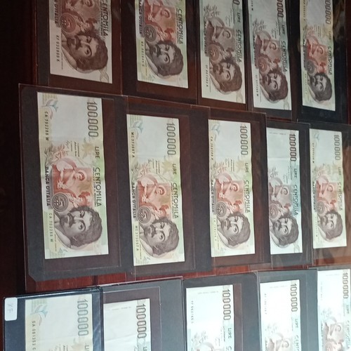 Lotto banconote 100000 - , lire