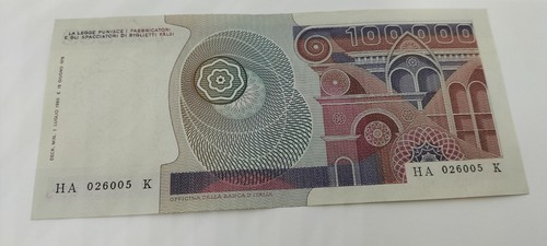 100000 lire botticelli - , spl