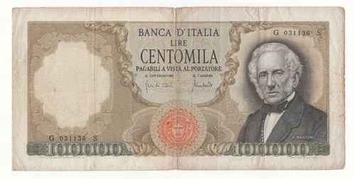 100000 lire manzoni - 100000, 19