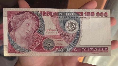Botticelli 100000 lire 1980 - botticelli,