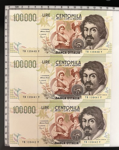 Banconote consecutive 100000 - 3,