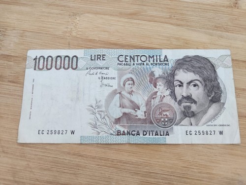 Italie billet ancien 100000 - billet,