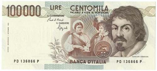 100000 lire banca italia - 100000,