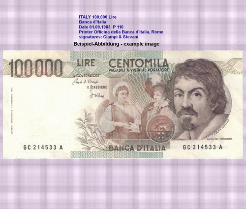 Italia 100000 lire - italia, 1983
