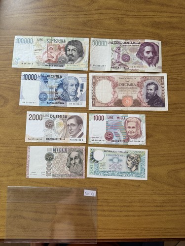 Lotto banconote lire 100000 - banconote,