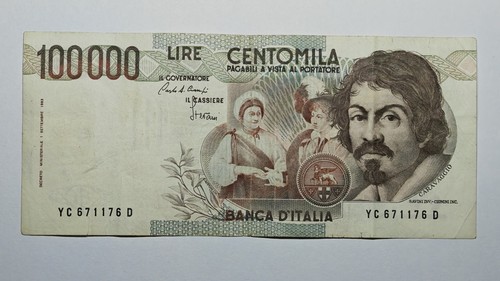 100000 lire caravaggio tipo - 1,
