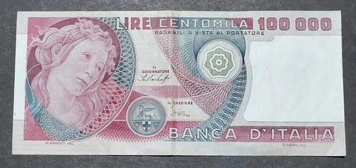 100000 lire botticelli - lire,