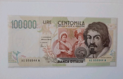 100000 lire caravaggio - lire, 2°