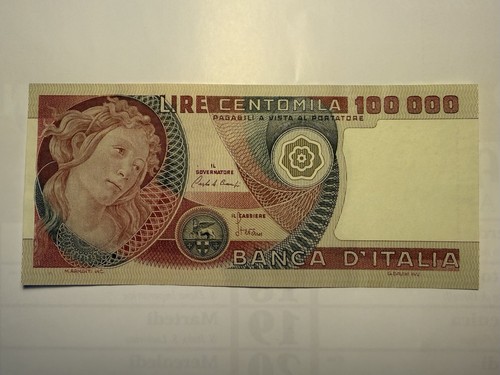 100000 lire botticelli qfds - 100000,
