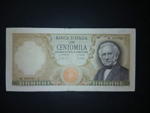 100000 lire manzoni - 100000,