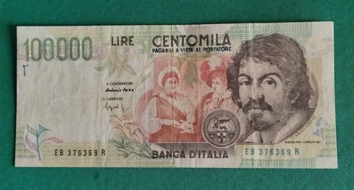 100000 lire caravaggio - 100000,