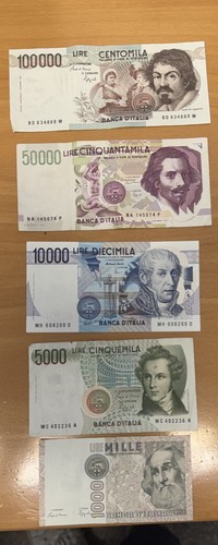 Italia serie banconote - serie, 1000