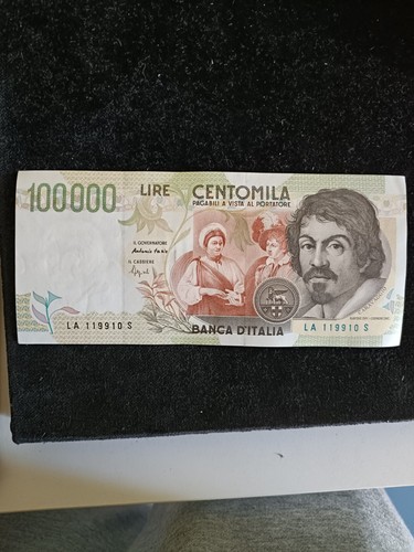 100000 lire caravaggio - 100000, ii°