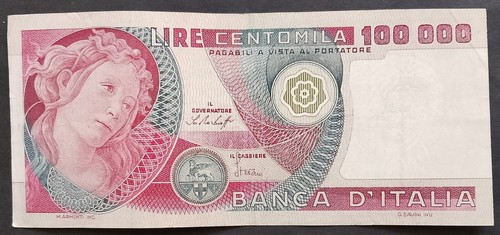 100000 lire botticelli 1978 - lire,