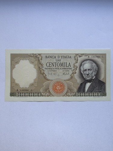 100000 lire manzoni fds decr - 100000,