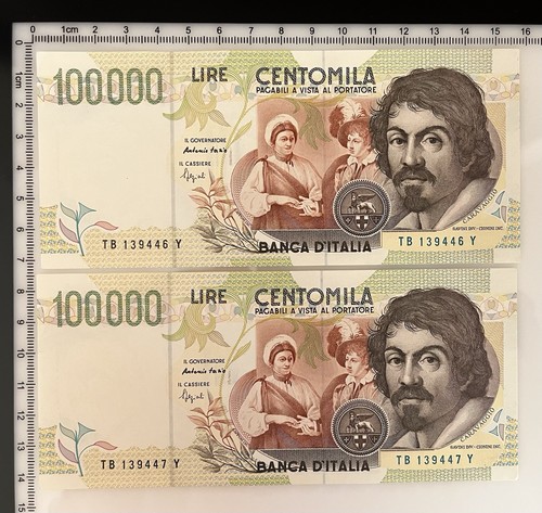 Banconote consecutive 100000 - 2,