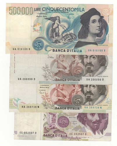 Lotto 500000 lire raffaello - x4,