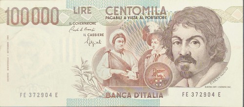 Banconota italia 100000 - italia, lire