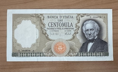 100000 lire manzoni - , 1974