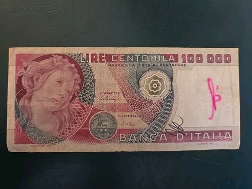 Lire 100000 centomila - centomila, rossa