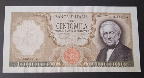 Centomila 100000 lire - centomila, manzoni