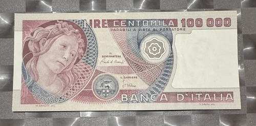 100000 lire botticelli - lire,