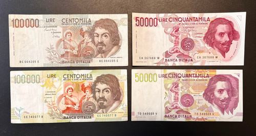 Italia lotto banconote - di, 4