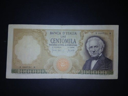 100000 lire manzoni - 100000, 19.07.1970